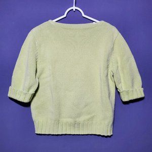 Liz Claiborne Lizsport Women's Crop Knit Sweater L